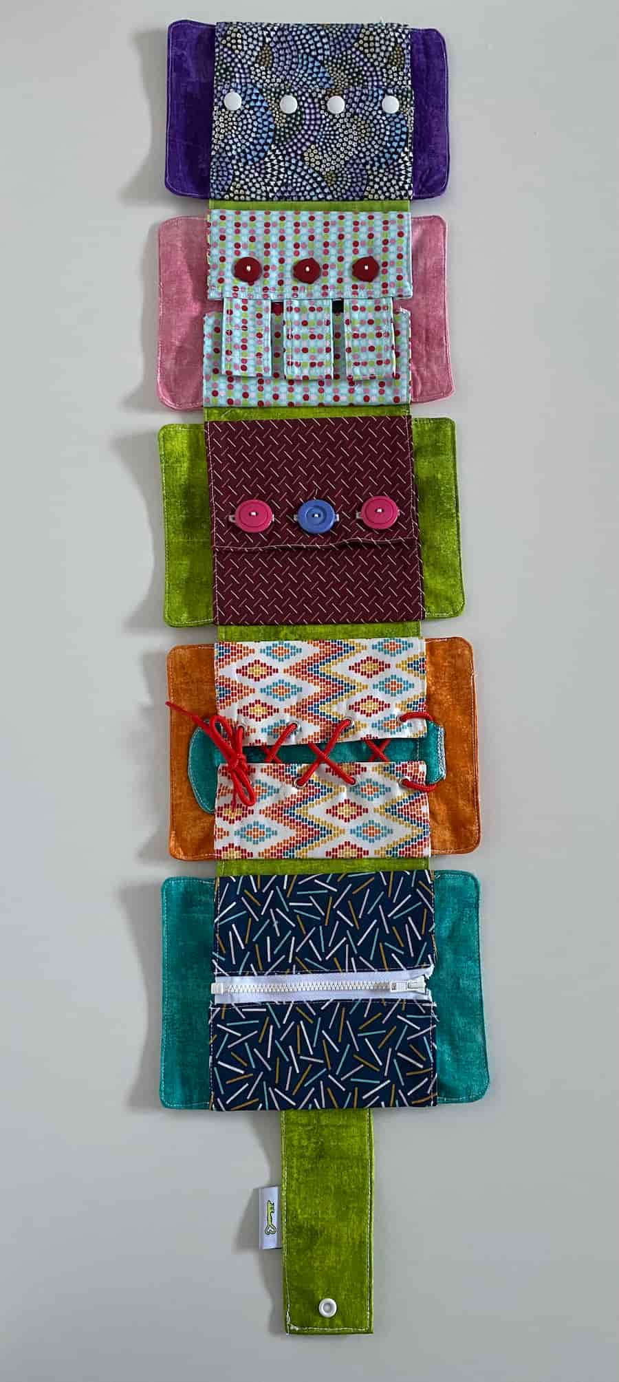 Snap zip déplié, Snap zip unfolded