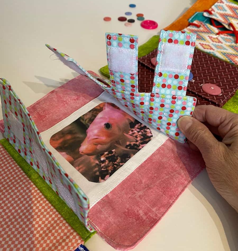 Snap zip avec image poisson, Snap zip with fish image